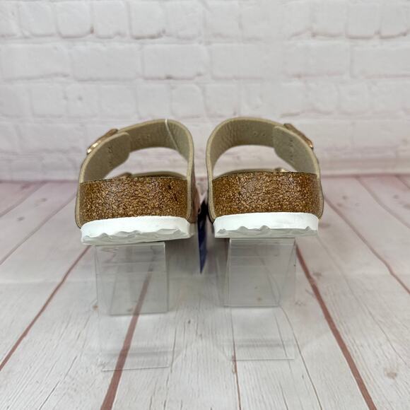 Birkenstock Arizona Gator Gleam Two Strap Copper Sandals Mens Sz 4/Women’s Sz 6 - Picture 8 of 9